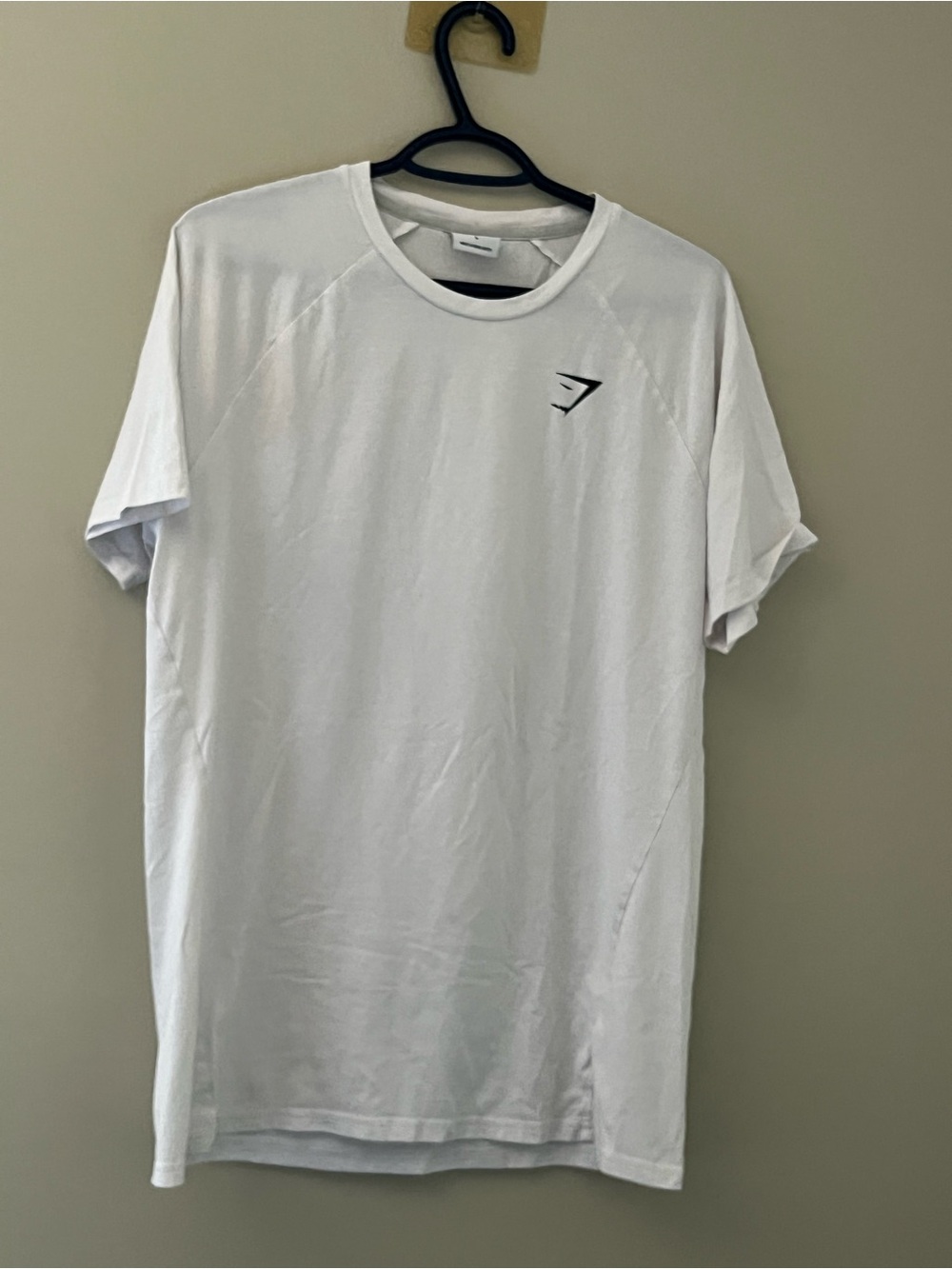 Gymshark White Performance Athletic Training T-Shirt Men’s Large